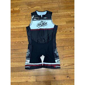 LOUIS GARNEAU Mens Cycling Bib Padded Shorts Jersey Size Small Delfino Skin NEW